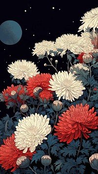 Flowers in nighttime outdoors pattern nature.