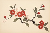 A isolated sakura flower art painting blossom. AI generated Image by rawpixel.