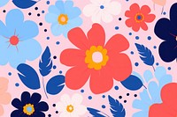 Flower in doodle style backgrounds abstract pattern.