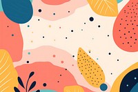 Leaves in doodle style backgrounds abstract pattern.