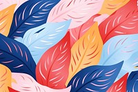 Leaves in doodle style backgrounds abstract pattern.