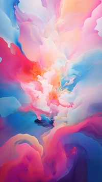 Color abstract painting nature petal. AI generated Image by rawpixel.