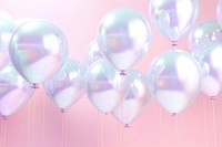 Pastel 3d balloon holographic backgrounds celebration anniversary.