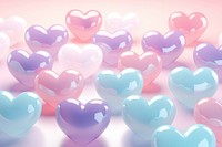 Pastel 3d heart balloon backgrounds celebration.