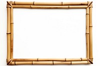 Bamboo frame white background rectangle.