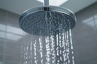 Showerhead bathroom chandelier showering.
