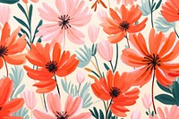  Flower pattern art backgrounds. AI generated Image by rawpixel.