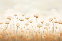  Flower field backgrounds outdoors painting. AI generated Image by rawpixel.