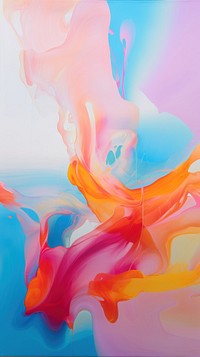 Abstract painting blue pink art. AI generated Image by rawpixel.