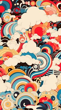  Abstract japanese art pattern cartoon backgrounds. AI generated Image by rawpixel.