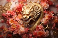 Chinese New Year style of emperor dragon backgrounds flower chinese new year.
