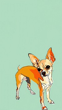 Cute chihuahua illustration animal mammal pet.