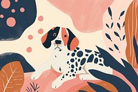 Cute dog illustration backgrounds pattern animal.