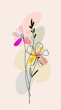 Cute flower illustration pattern plant creativity.