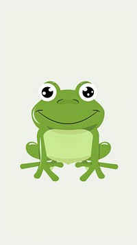 Cute frog illustration amphibian wildlife animal.