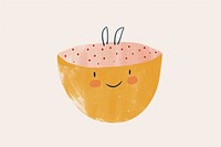 Cute pudding illustration anthropomorphic freshness cartoon.