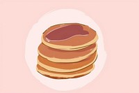 Cute pancake illustration dessert food investment.