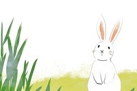 Cute rabbit illustration outdoors rodent animal.