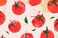 Cute tomato illustration backgrounds plant food.