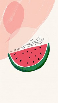 Cute watermelon illustration fruit plant food.