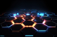 Hexagon light backgrounds technology.