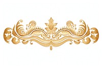 Line Thai pattern gold art.