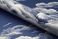 Navy cloud pattern backgrounds tranquility.
