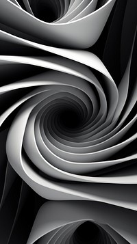  Abstract illusion art monochrome pattern spiral. AI generated Image by rawpixel.