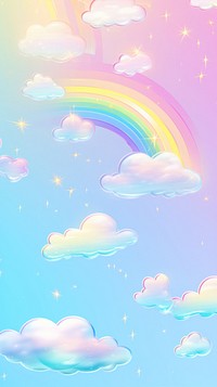 Pastel Rainbow fantasy background rainbow sky backgrounds.