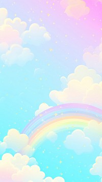 Pastel Rainbow fantasy background rainbow sky backgrounds.