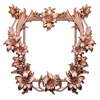 Nouveau art of tuberose frame pattern flower photo.