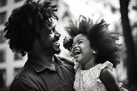Black family laughing portrait adult.