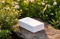 Cosmetic packaging  nature white flowerpot.