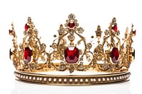 Crown jewelry white background accessories.