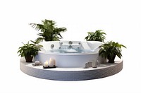 Jacuzzi Tub bathtub white background relaxation.