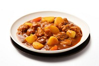 Japanese curry plate food stew.