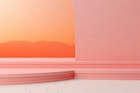 Light pink and orange color minimal background architecture nature sky. AI generated Image by rawpixel.