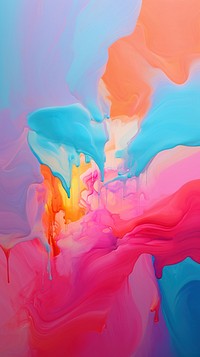 Painting blue pink red. AI generated Image by rawpixel.