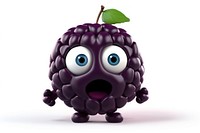 PNG Blackberry cartoon grapes fruit. AI generated Image by rawpixel.