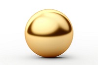 Tennis ball sphere gold egg.