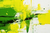 Green painting yellow backgrounds. AI generated Image by rawpixel.