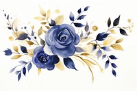 Rose painting pattern flower. AI generated Image by rawpixel.
