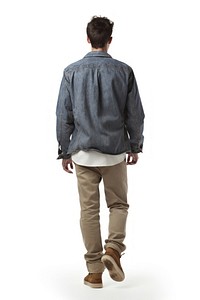 Man standing sleeve jacket. AI generated Image by rawpixel.