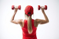 Woman dumbbell apparel sports. AI generated Image by rawpixel.