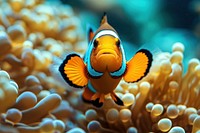 Anemonefish underwater outdoors animal.