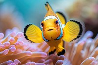 Anemonefish underwater outdoors animal.