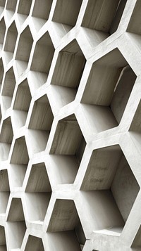 Architecture honeycomb pattern construction.