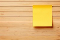Yellow sticky note backgrounds wood simplicity. AI generated Image by rawpixel.