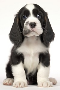 Puppy animal mammal black. AI generated Image by rawpixel.
