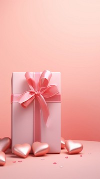 Gift pink box red. AI generated Image by rawpixel.